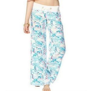 LILLY PULITZER Wide Leg Linen Beach Pants